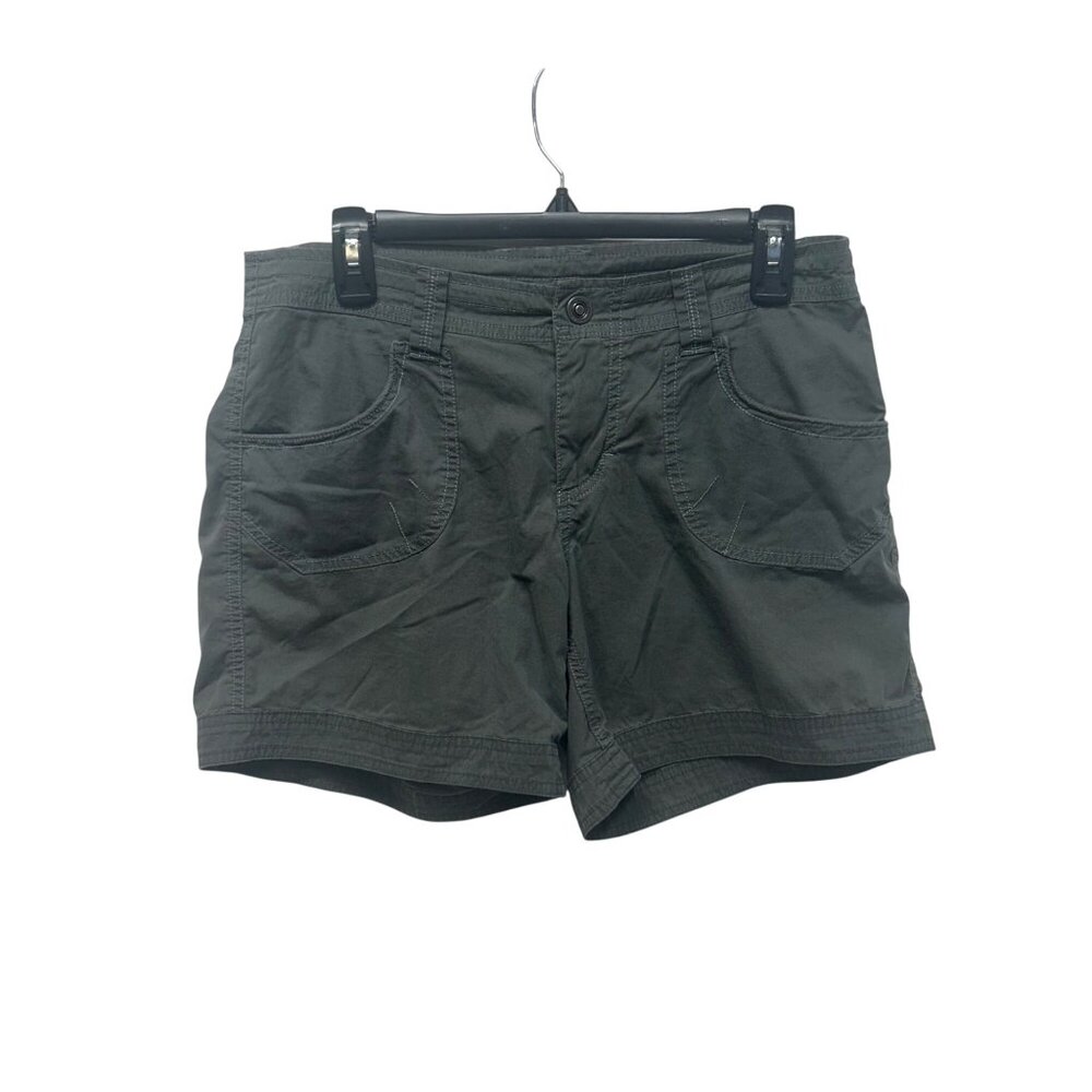 Kühl Womens Olive Green Casual Shorts W/ Pockets Size 8 Cotton Blend
